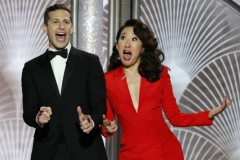 Andy-Samberg-Sandra-Oh-host-Golden-Globes