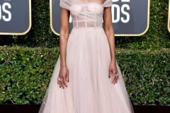 If Beale Street Could Talk actress Kiki Layne wore a dreamy pink custom Dior dress.