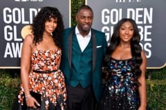 (L-R) Sabrina Dhowr, Idris Elba, and Isan Elba. - 2jpg