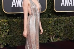 Mary Queen of Scots star Saoirse Ronan in a show-stopping silver chainmail dress by Gucci